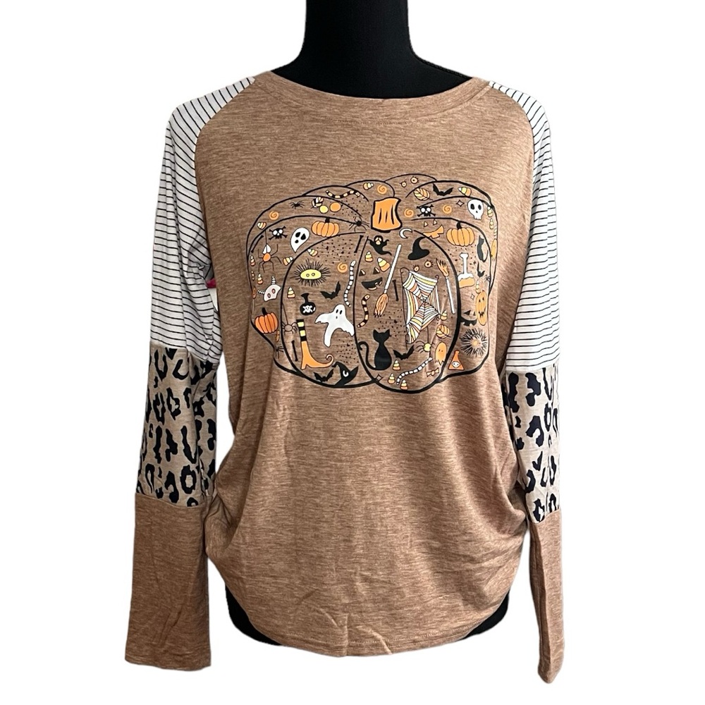 NWOT long sleeve halloween trick or treat shirt